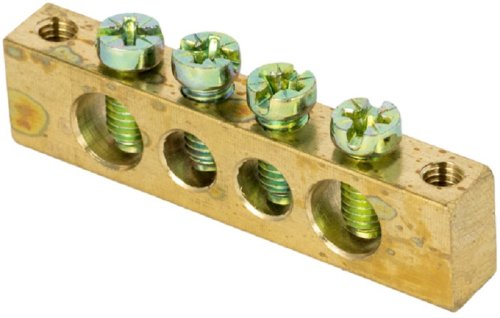 Шина EKF PROxima PEN "земля-ноль" 6х9мм 4/2 4 группы крепление по краям картинка 